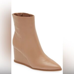 Nordstrom Prince pointed toe wedge bootie